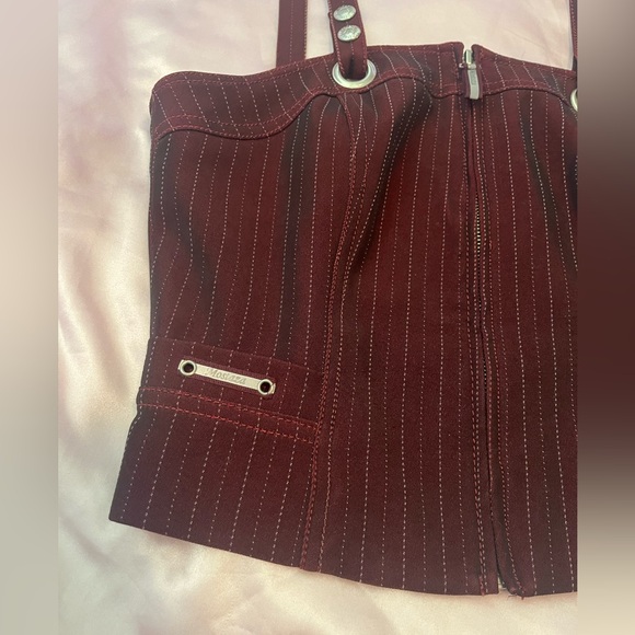Vintage 90s Pinstriped Top - Picture 2 of 8